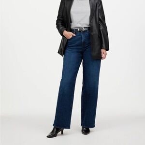 NWT Madewell Petite Curvy Perfect Vintage Wide-Leg Jean Nighthawk Wash 32P